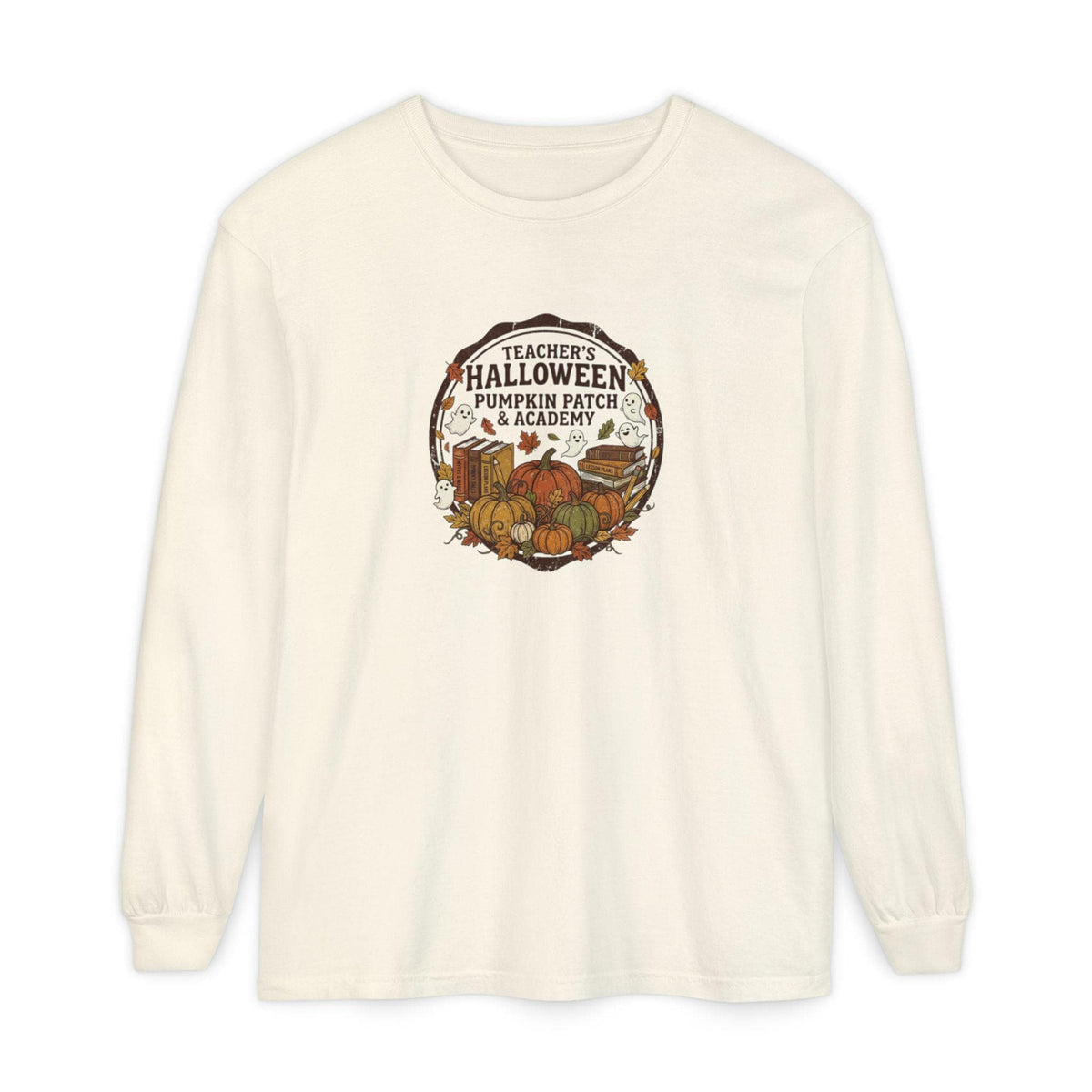 Teachers Halloween Pumpkin Patch Academy Long Sleeve Shirt | Autumn Teacher Tee