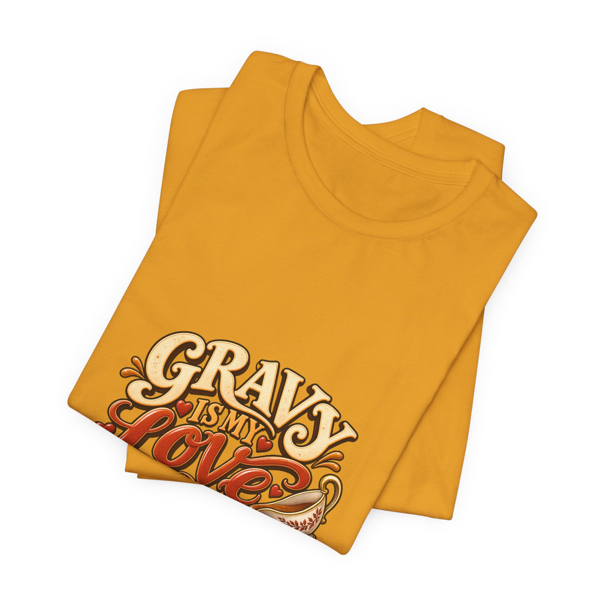 Gravy Is My Love Language T-Shirt — Funny Thanksgiving Foodie Tee, Turkey Dinner Humor Shirt, Fall Gift