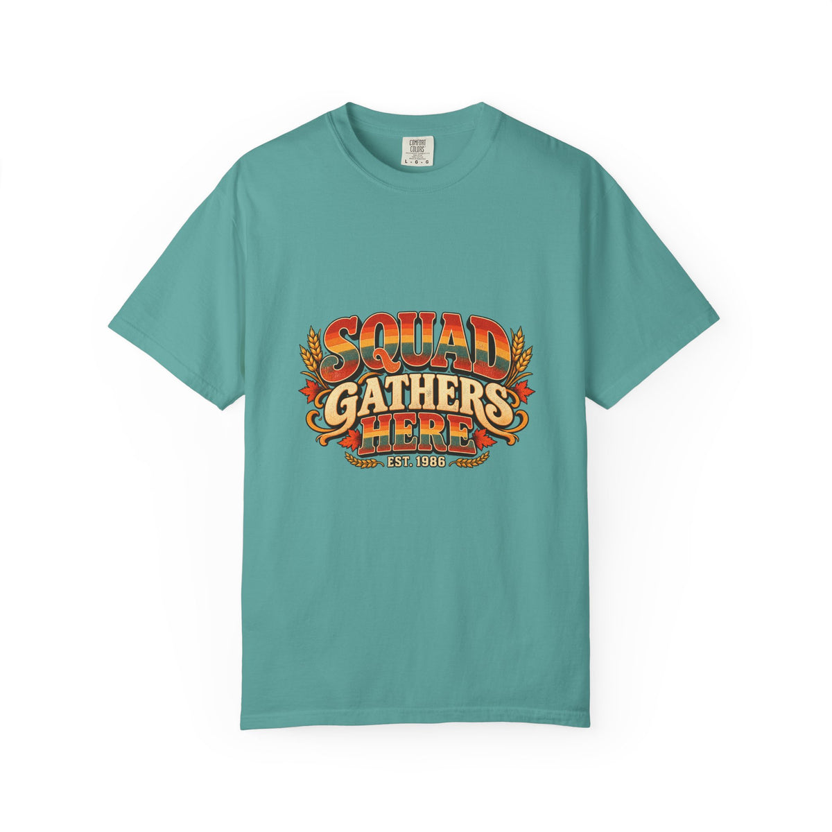 Squad Gathers Here T-Shirt — Retro Thanksgiving Family Reunion Tee, Vintage Fall Gathering Shirt, Friendsgiving