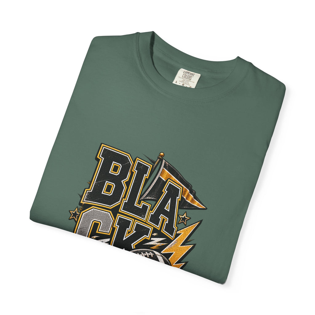 Blackout Lightning Football tee | Graphic T-Shirt, Team Spirit