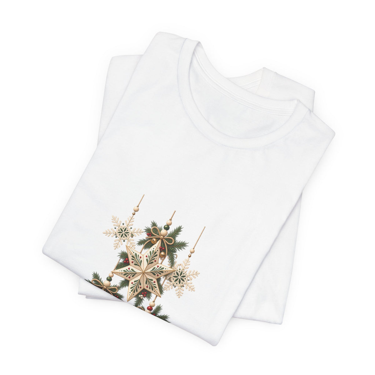 Christmas Star Ornaments T-Shirt — Vintage Holiday Stars Tee