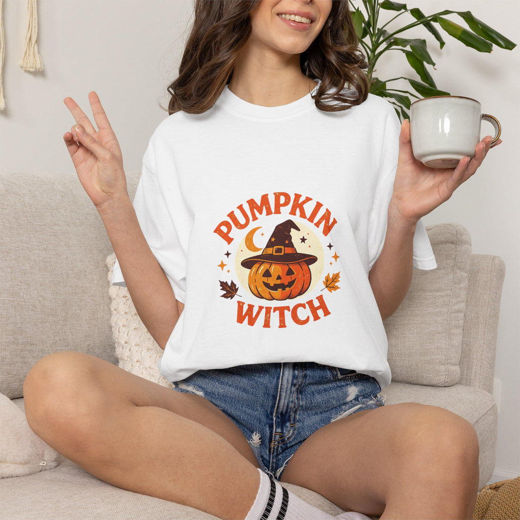 Halloween Pumpkin Witch T-Shirt | Spooky Jack O Lantern Tee
