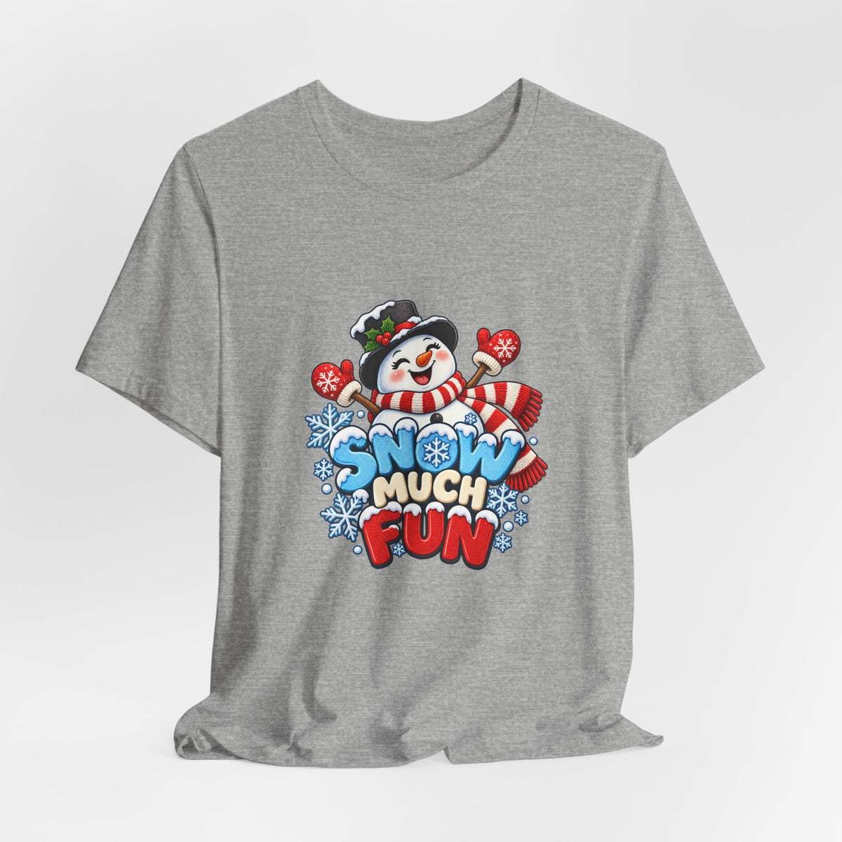 Snow Much Fun T-Shirt – Cute Snowman Holiday Tee