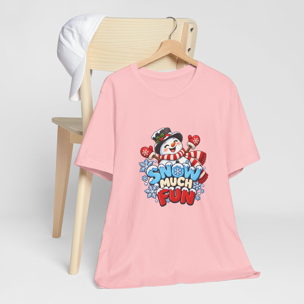 Snow Much Fun T-Shirt – Cute Snowman Holiday Tee