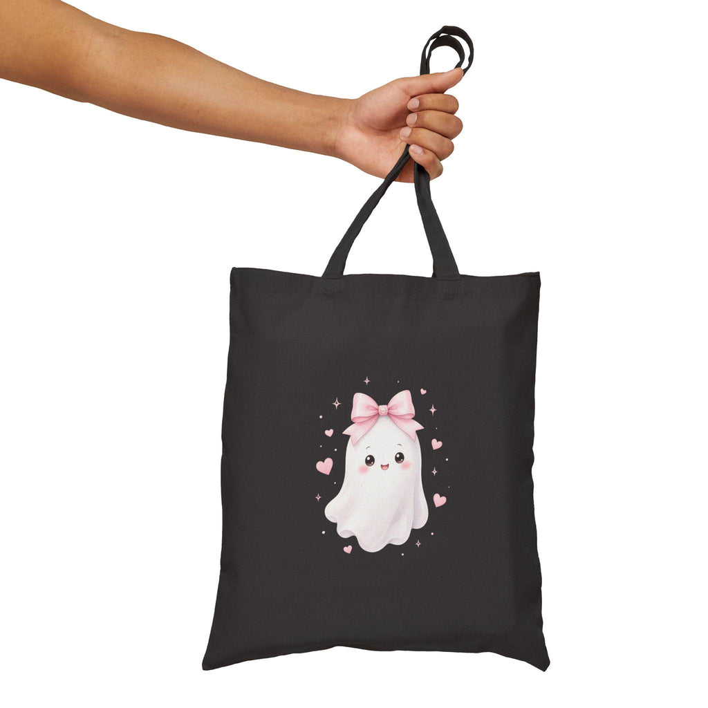 Back to School Monster Cotton Canvas Tote Bag | Cute Blue Backpack Design