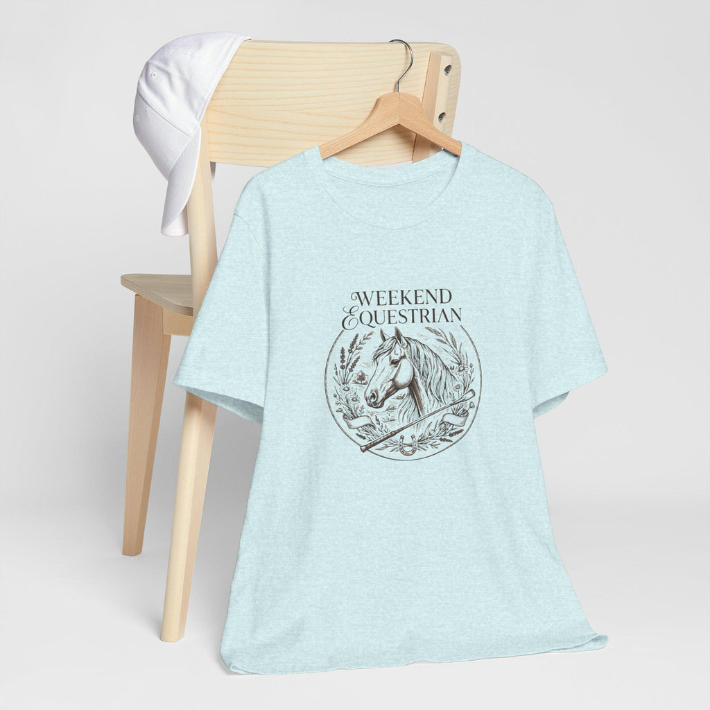 Weekend Equestrian horse illustration T-Shirt | Vintage equine line art