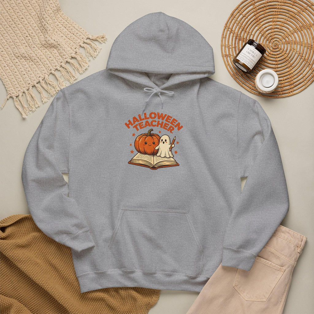 Halloween Teacher Pumpkin And Ghost Hoodie
