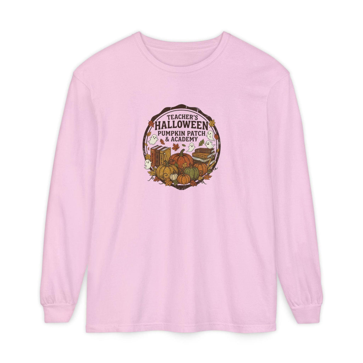 Teachers Halloween Pumpkin Patch Academy Long Sleeve Shirt | Autumn Teacher Tee