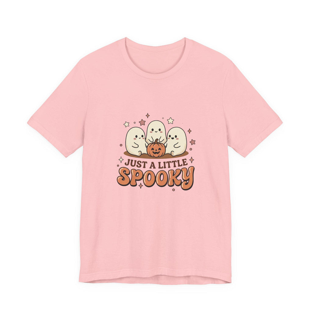 Just a Little Spooky T-Shirt | Cute Ghosts Pumpkin Halloween