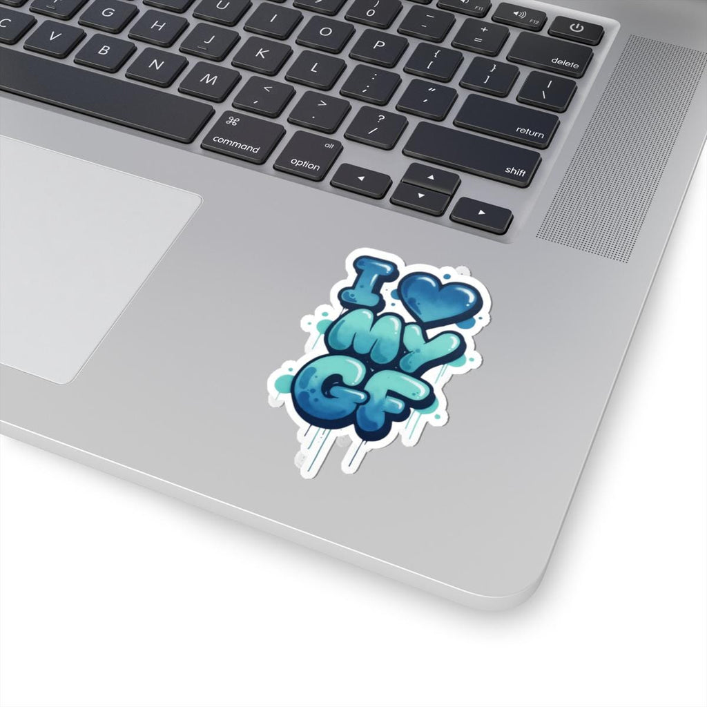 I Heart My GF Sticker | Kiss-Cut Vinyl Sticker, Laptop Decal