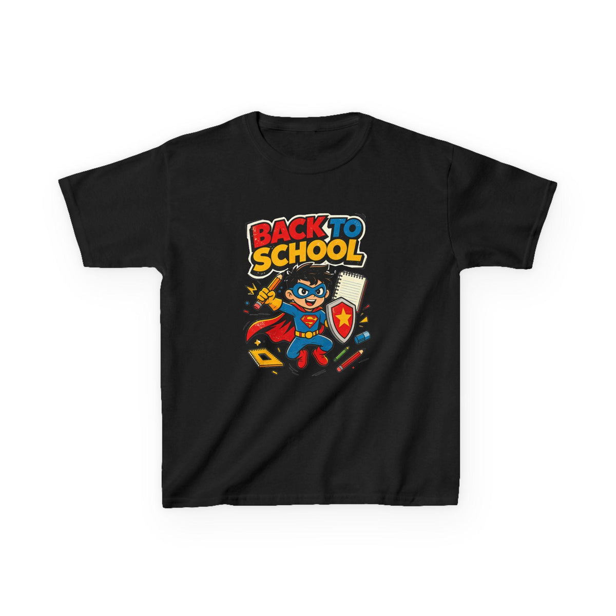 Back to School Superhero Kids Tee | Children's First Day Shirt | School Gift for Boys Girls | Elementary Student Outfit | Preschool