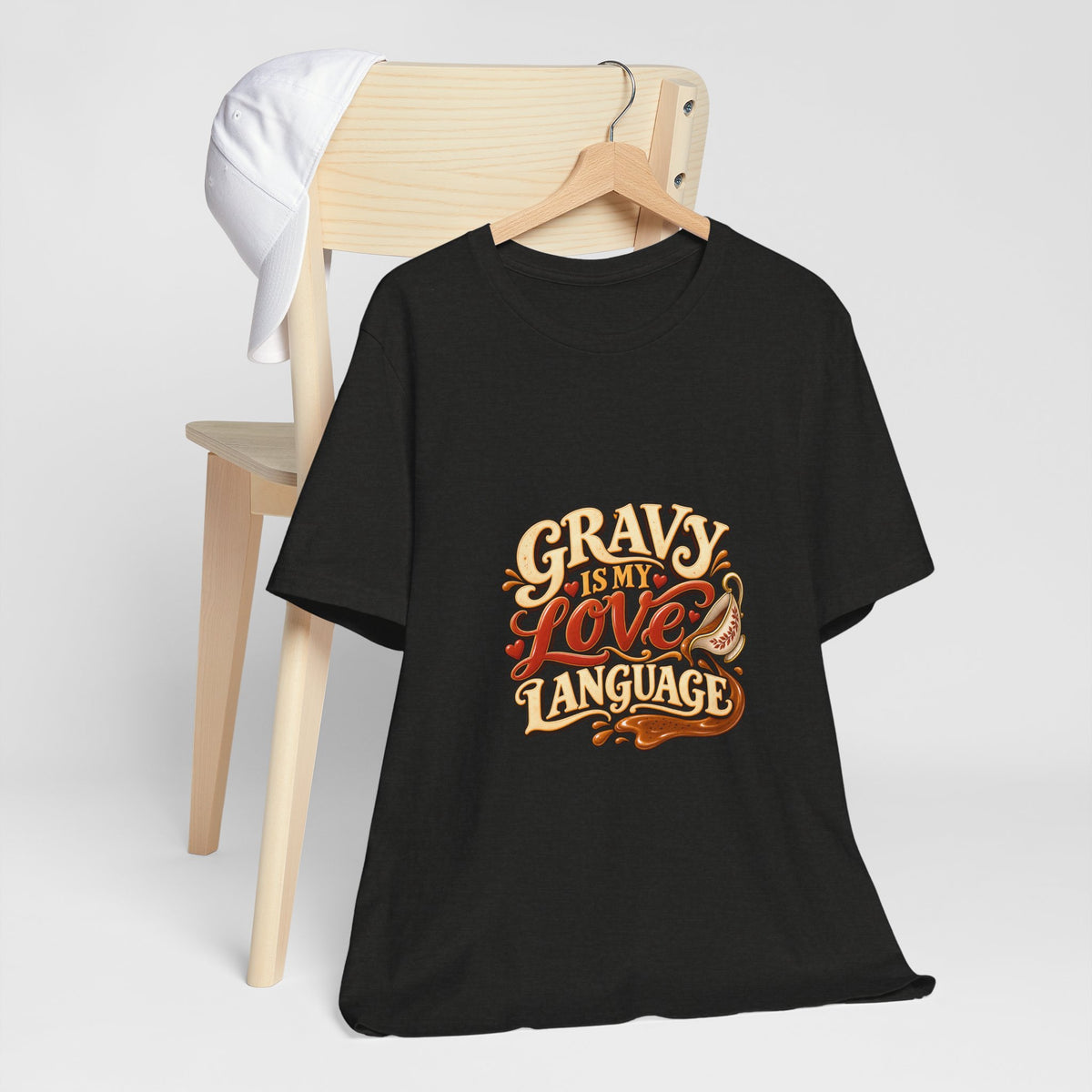 Gravy Is My Love Language T-Shirt — Funny Thanksgiving Foodie Tee, Turkey Dinner Humor Shirt, Fall Gift