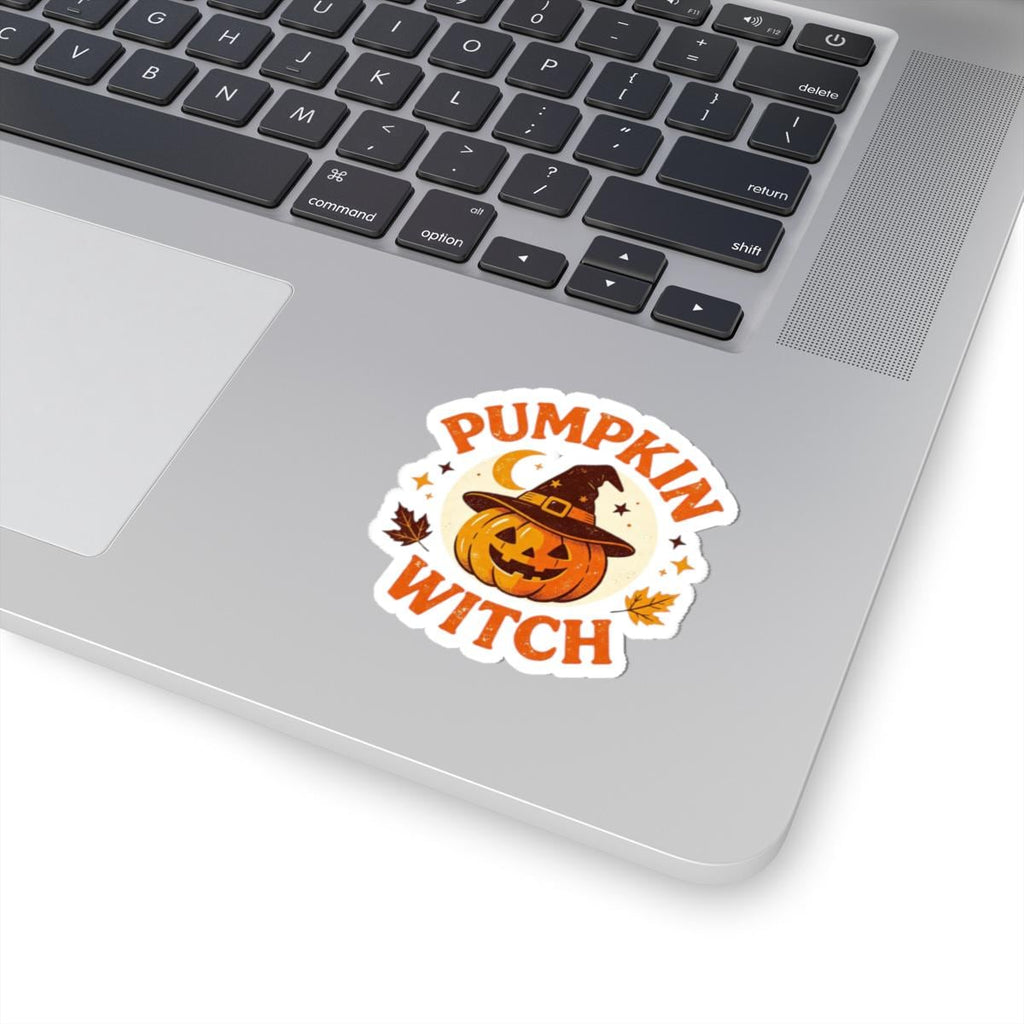 Halloween Pumpkin Witch Sticker | Spooky Jack O Lantern Decal