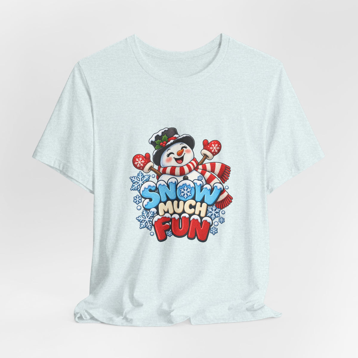 Snow Much Fun T-Shirt – Cute Snowman Holiday Tee