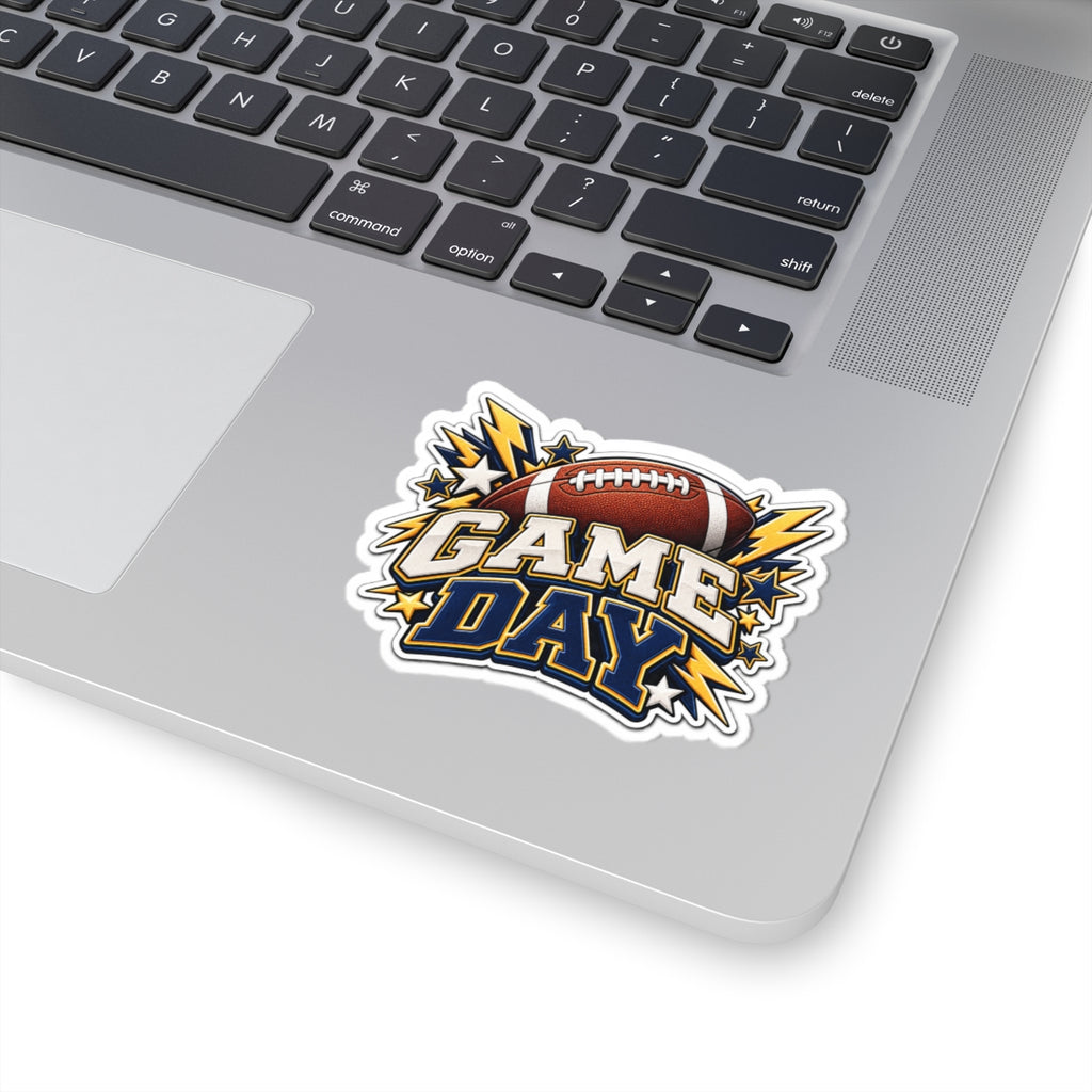 Game Day Football Sticker | Kiss-Cut Decal, Tailgate Season