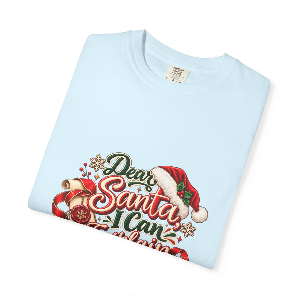 Dear Santa I Can Explain T-Shirt — Funny Christmas Tee