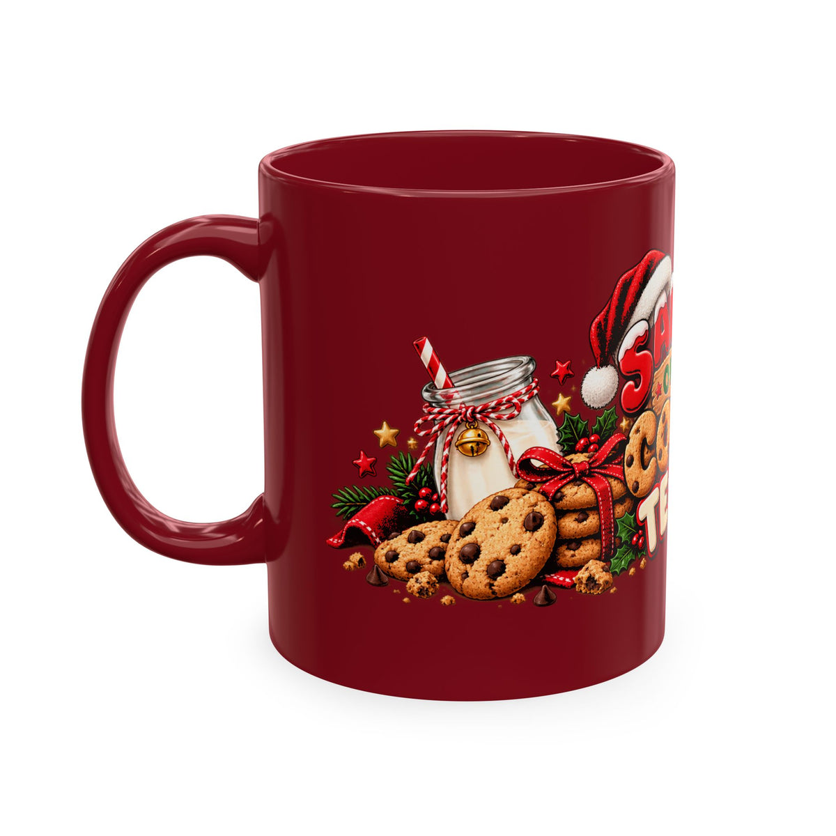 Santa’s Official Cookie Tester Ceramic Mug — Christmas Holiday Coffee Cup