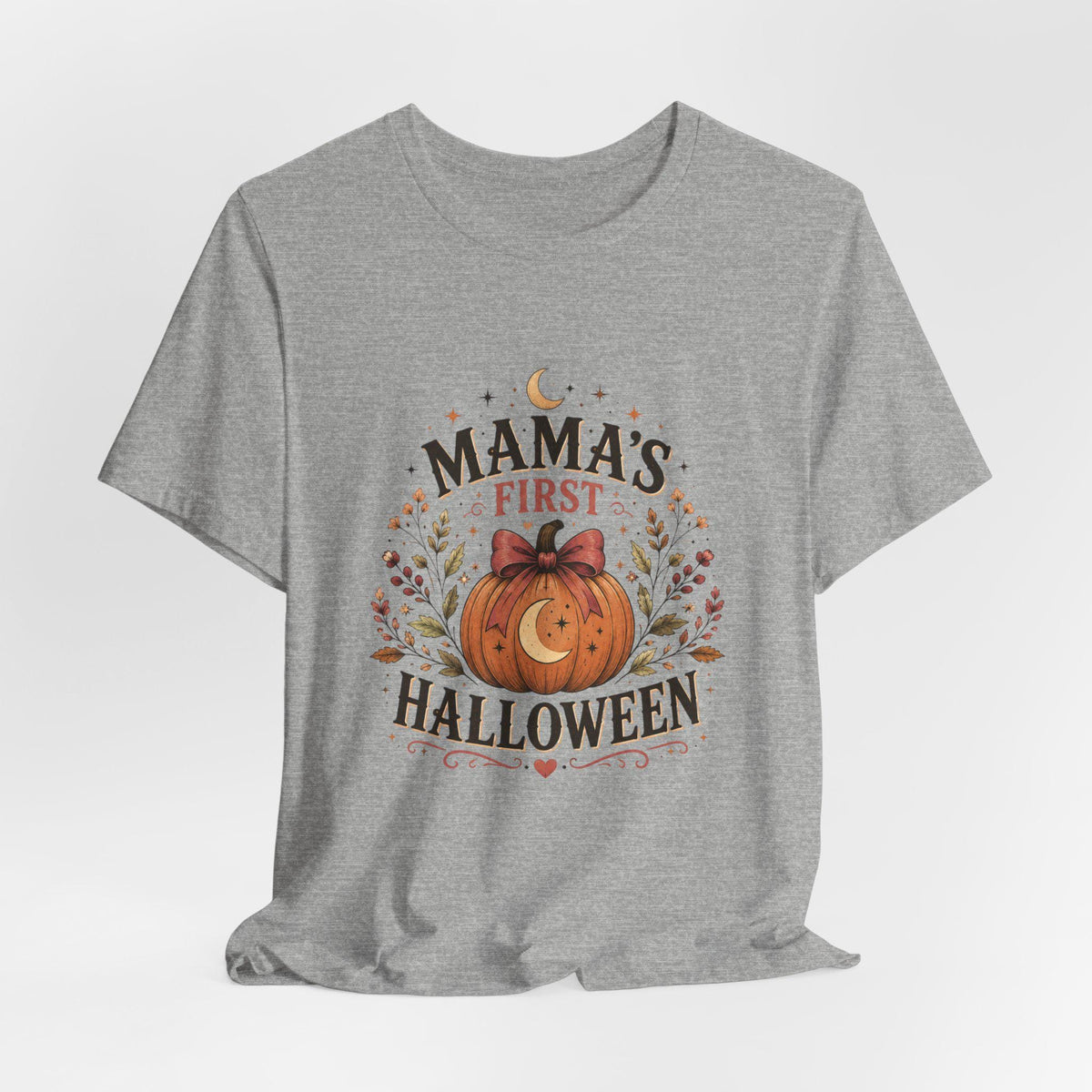 Mama's First Halloween T-Shirt | Pumpkin Baby Tee, New Mom Halloween Shirt