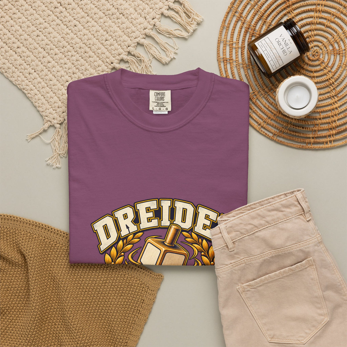 Dreidel Champion T-shirt | Hanukkah Dreidel Design, Winner Banner