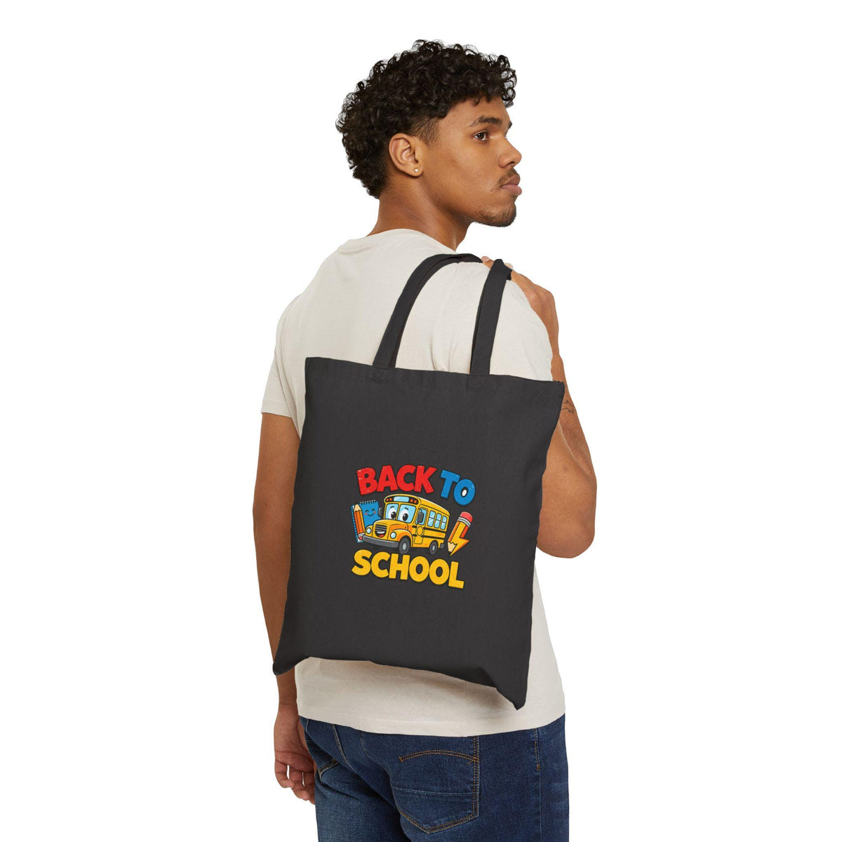 Back To School Schoolbus Kids Tote Bag