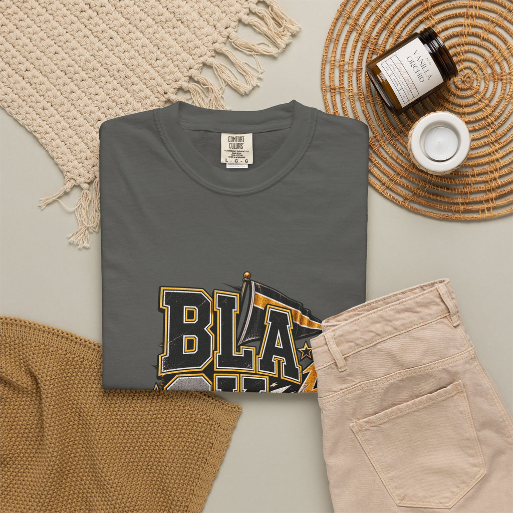 Blackout Lightning Football tee | Graphic T-Shirt, Team Spirit