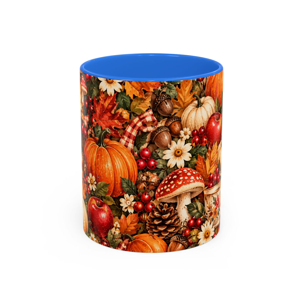 Autumn Harvest Mugs | Fall Pumpkins, Apples, Mushrooms