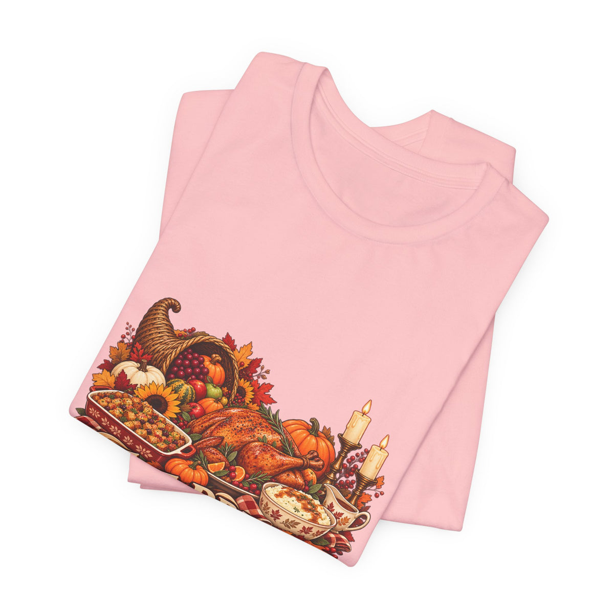 Eat Drink Be Thankful Thanksgiving Tee | Cornucopia Harvest Fall Shirt