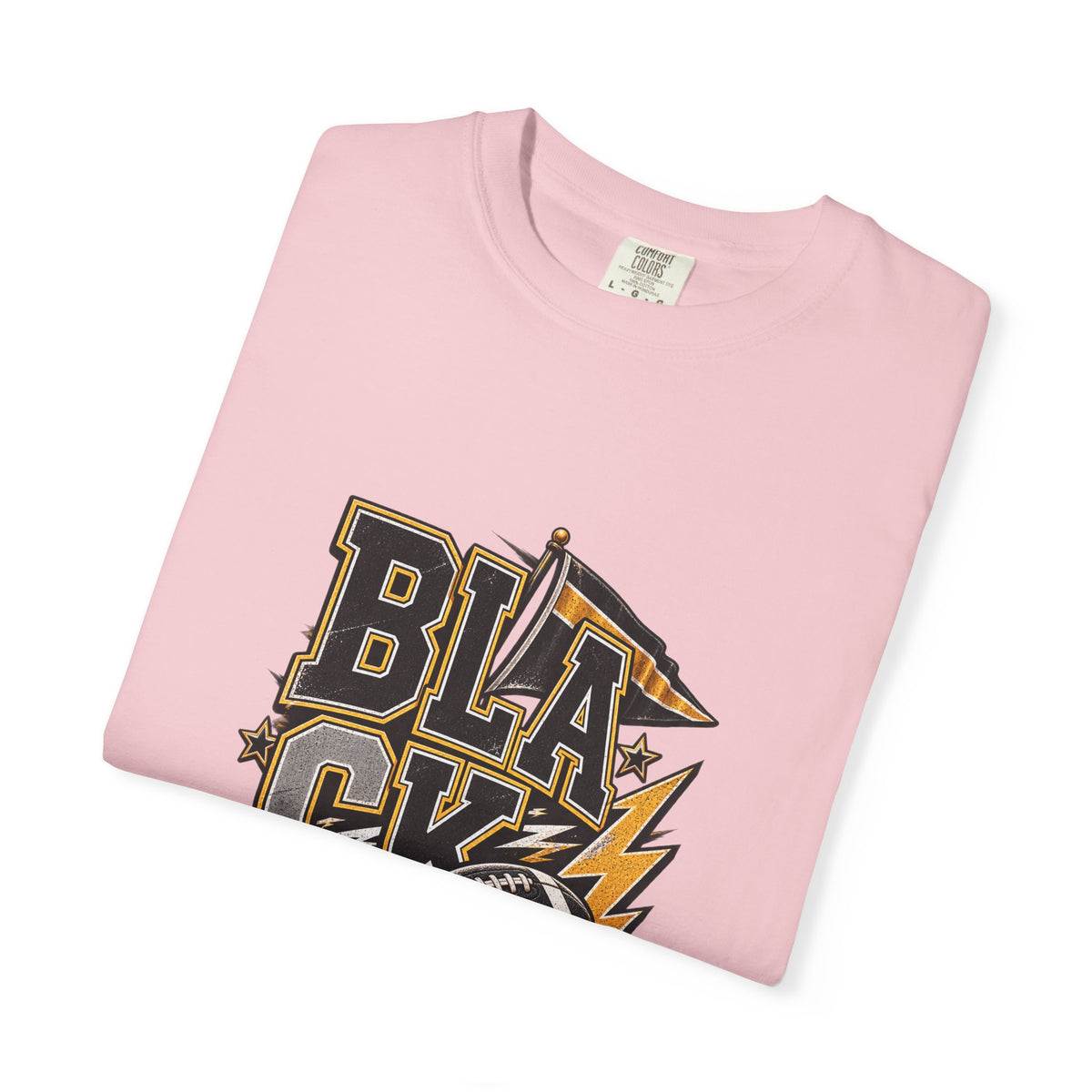 Blackout Lightning Football tee | Graphic T-Shirt, Team Spirit