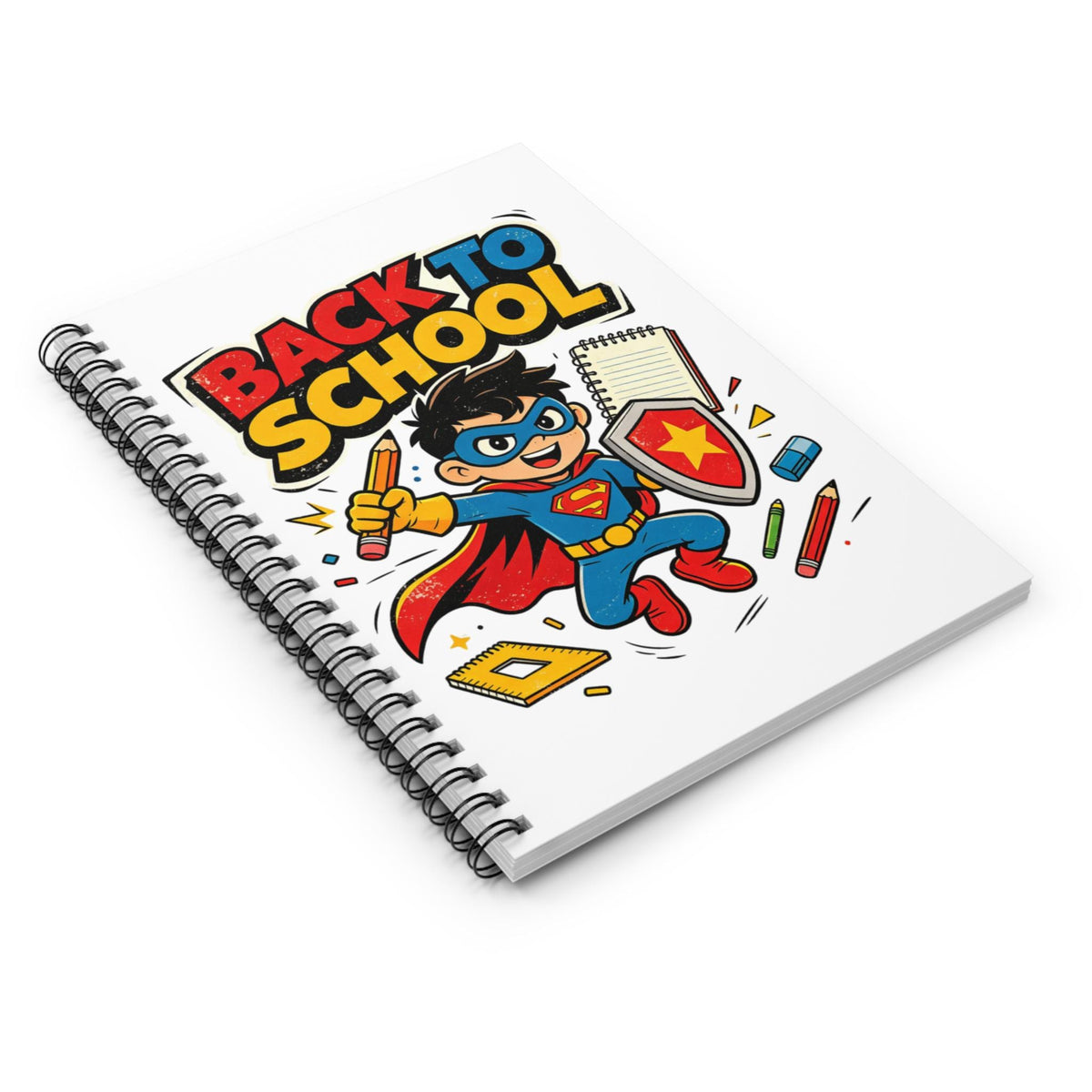 Back To School Superhero Kids Notebook
