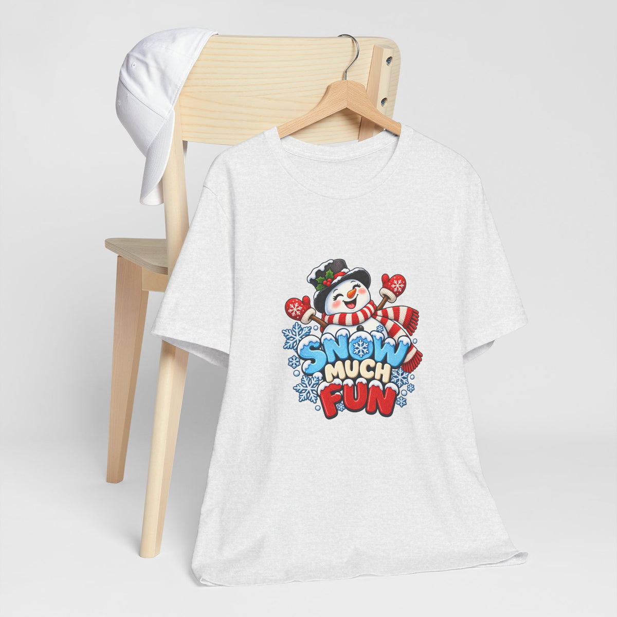 Snow Much Fun T-Shirt – Cute Snowman Holiday Tee