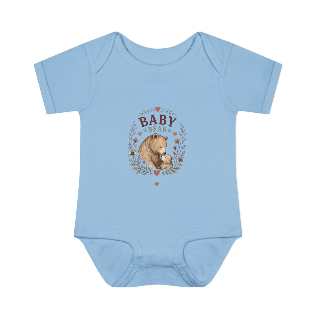 Baby Bear illustration Infant Bodysuit | Woodland Nursery, Cute Bear