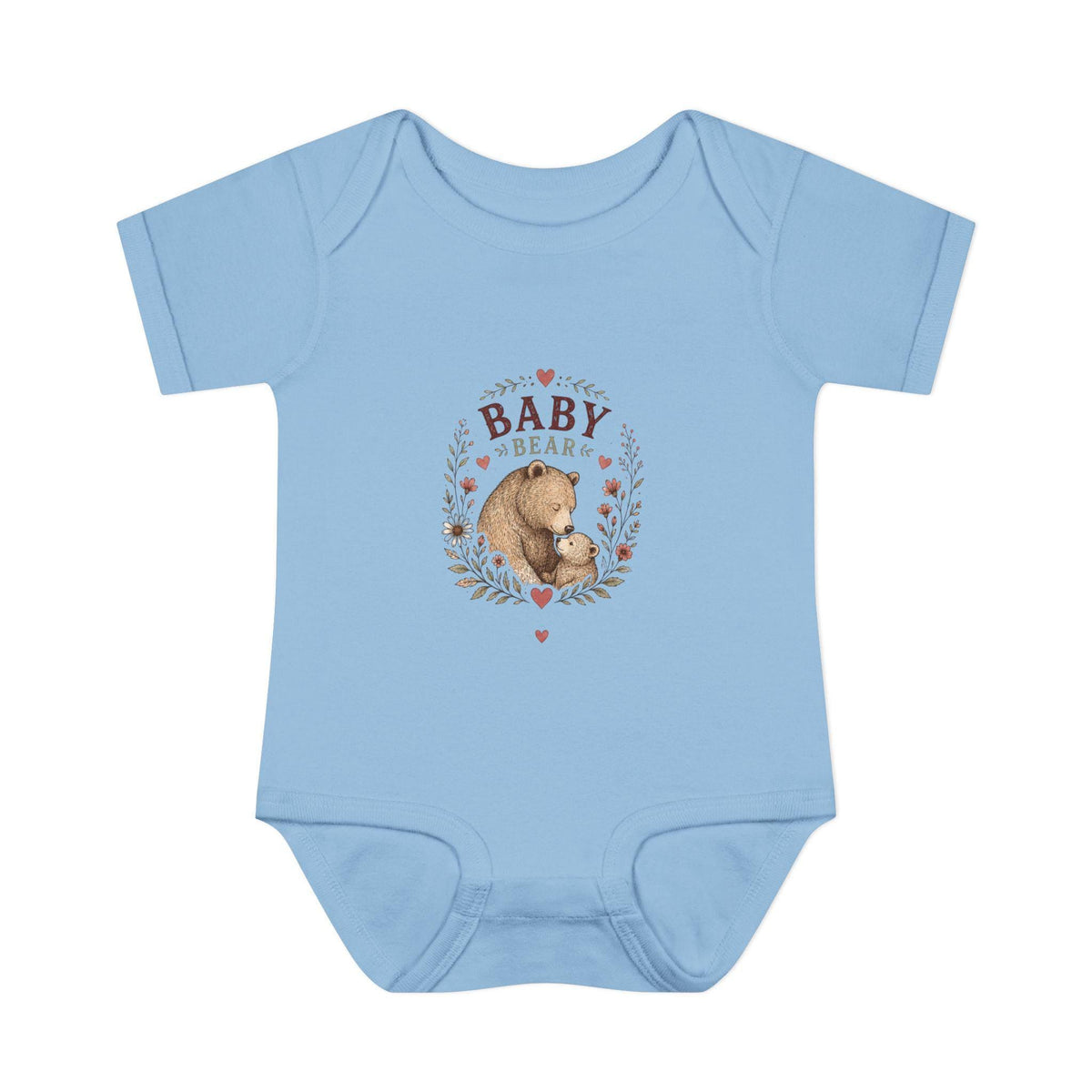 Baby Bear illustration Infant Bodysuit | Woodland Nursery, Cute Bear