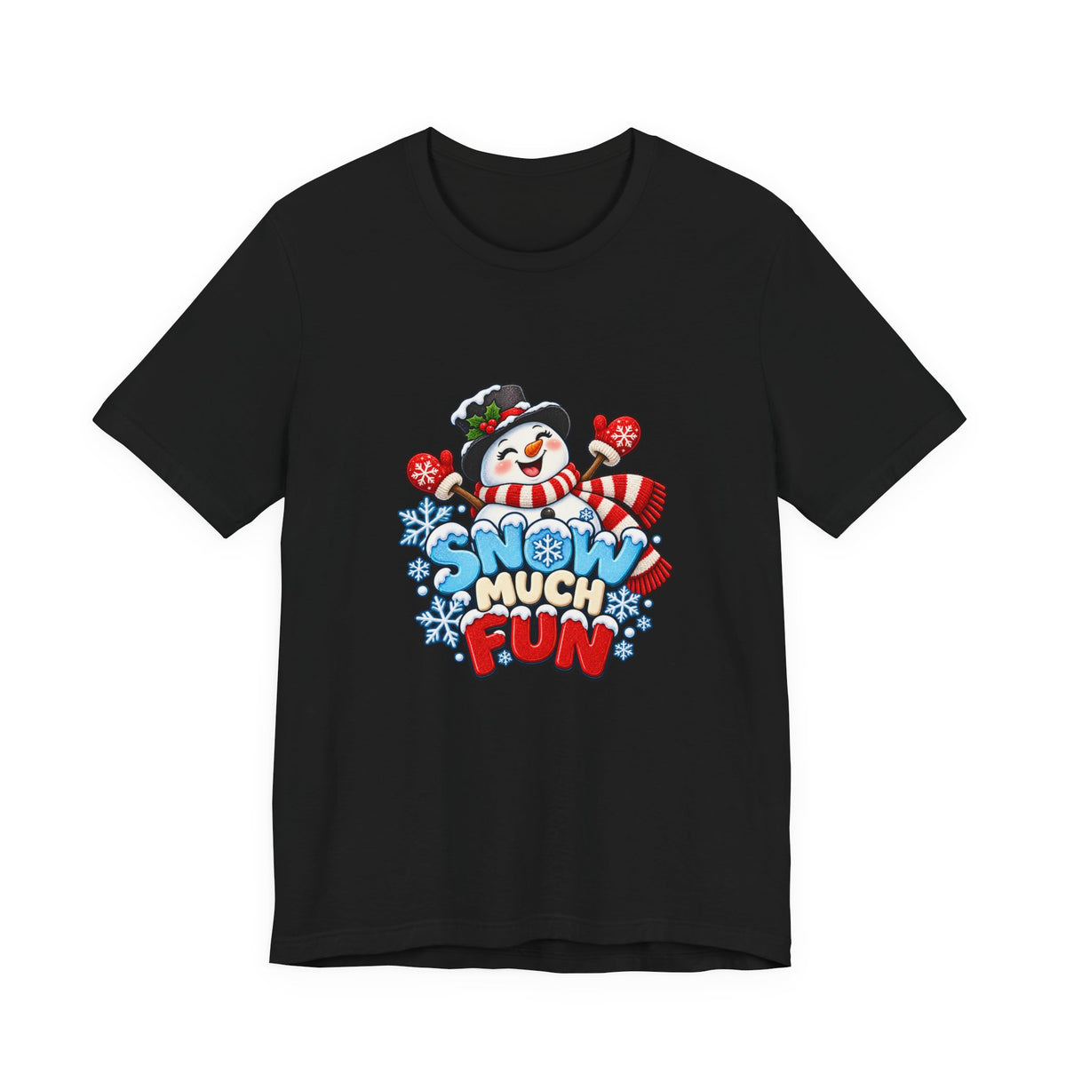 Snow Much Fun T-Shirt – Cute Snowman Holiday Tee