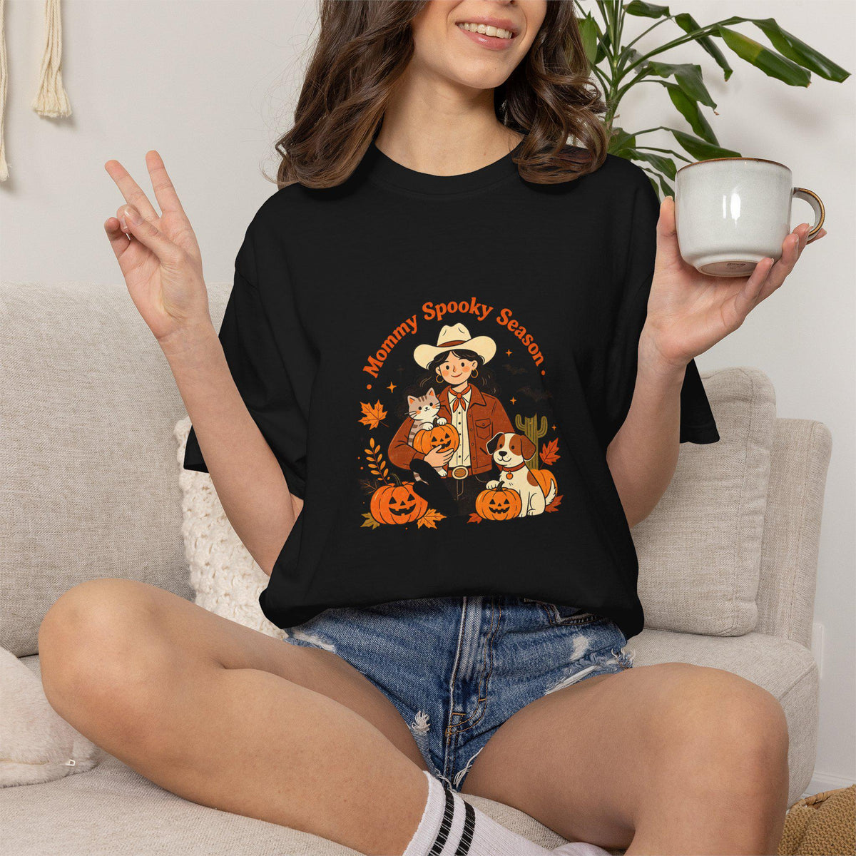 Mom And Kids Halloween Costume Crew T-Shirt