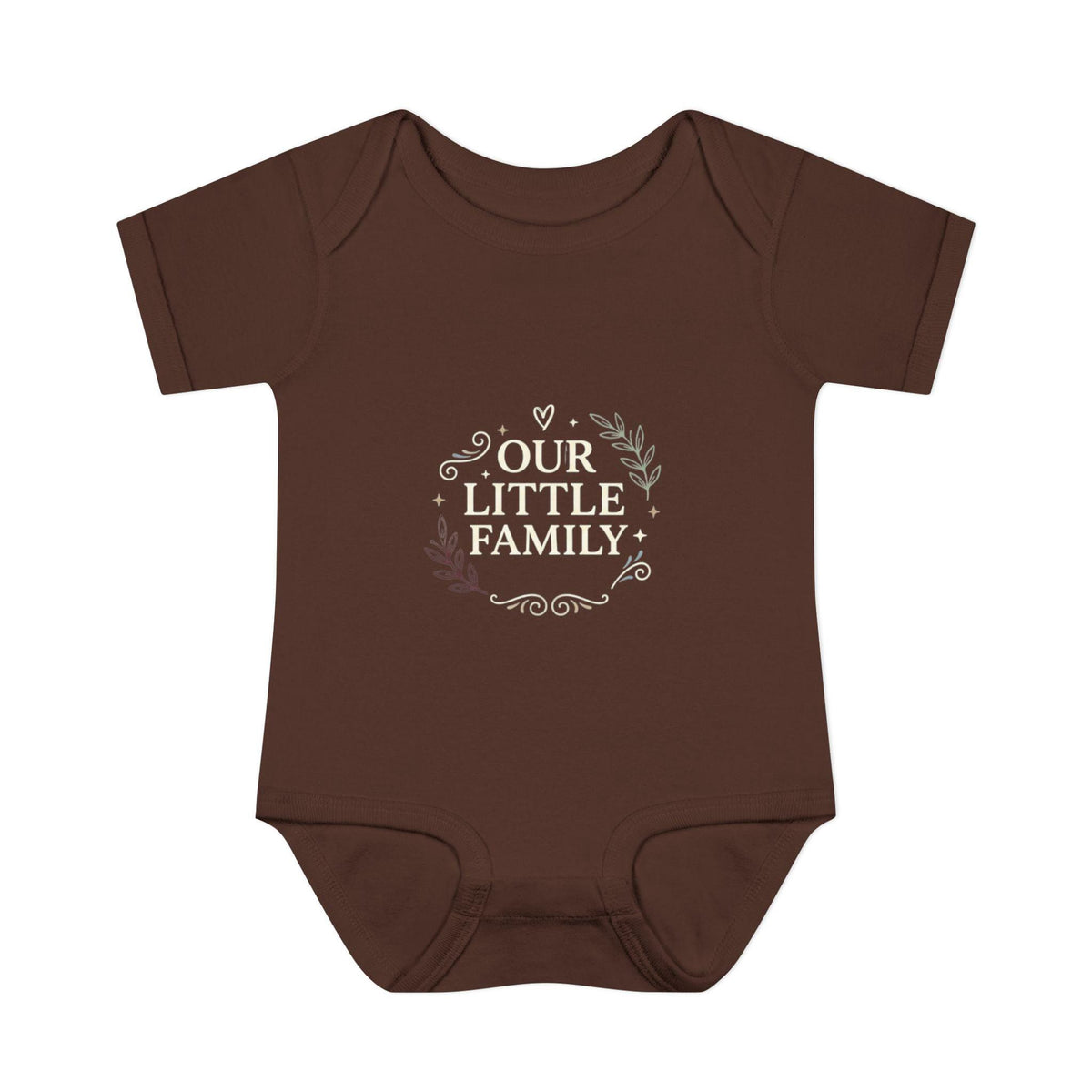 Muted Floral Wreath Infant Bodysuit | Neutral Baby Onesie