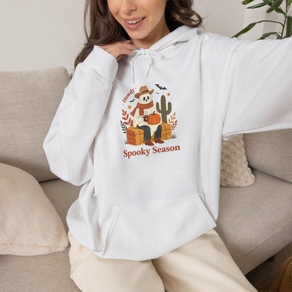 Howdy Spooky Season Ghost Hoodie