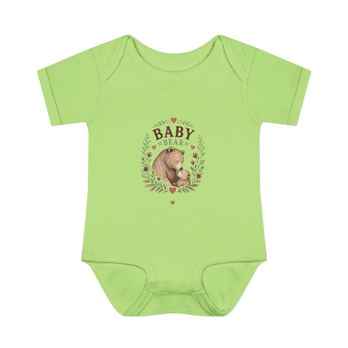 Baby Bear illustration Infant Bodysuit | Woodland Nursery, Cute Bear