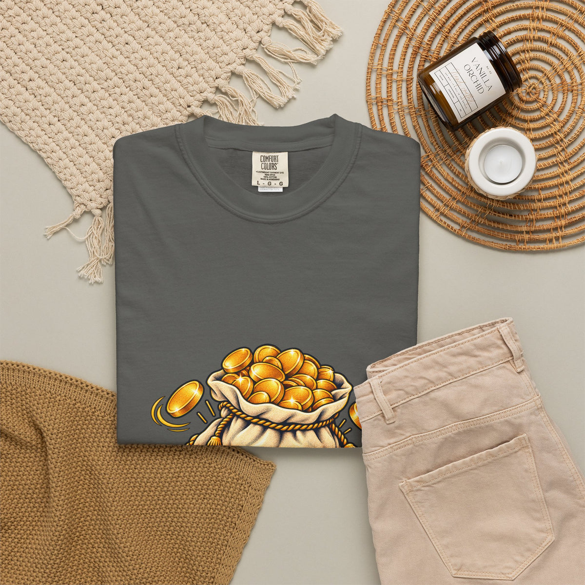 Professional Gelt Collector T-Shirt | Hanukkah Chanukah Chocolate Coin Design