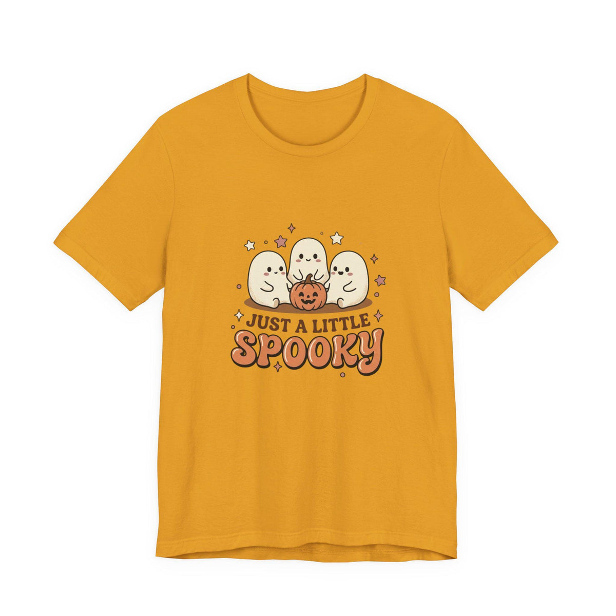 Just a Little Spooky T-Shirt | Cute Ghosts Pumpkin Halloween