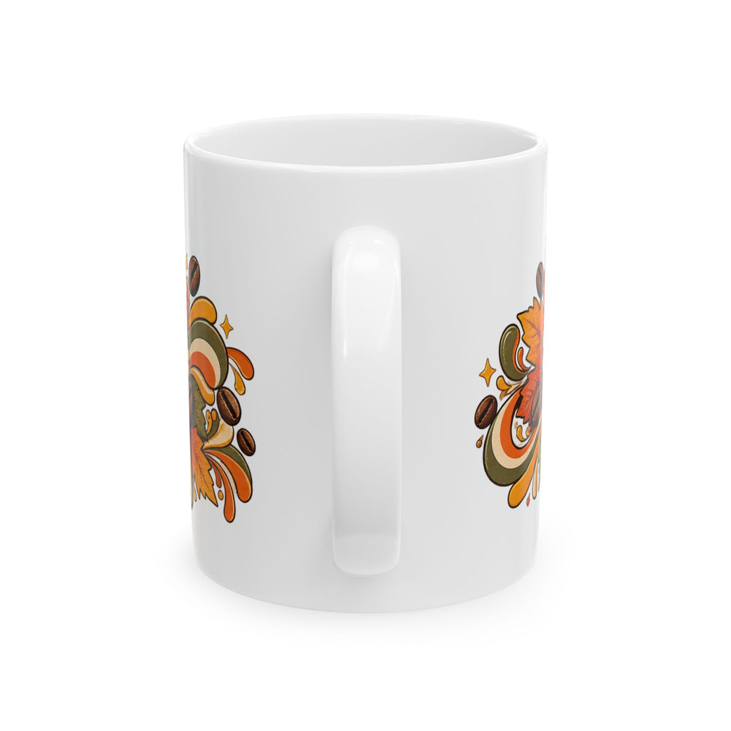 Gratitude Attitude mug | Retro 70s Coffee Illustration, Ceramic Mug