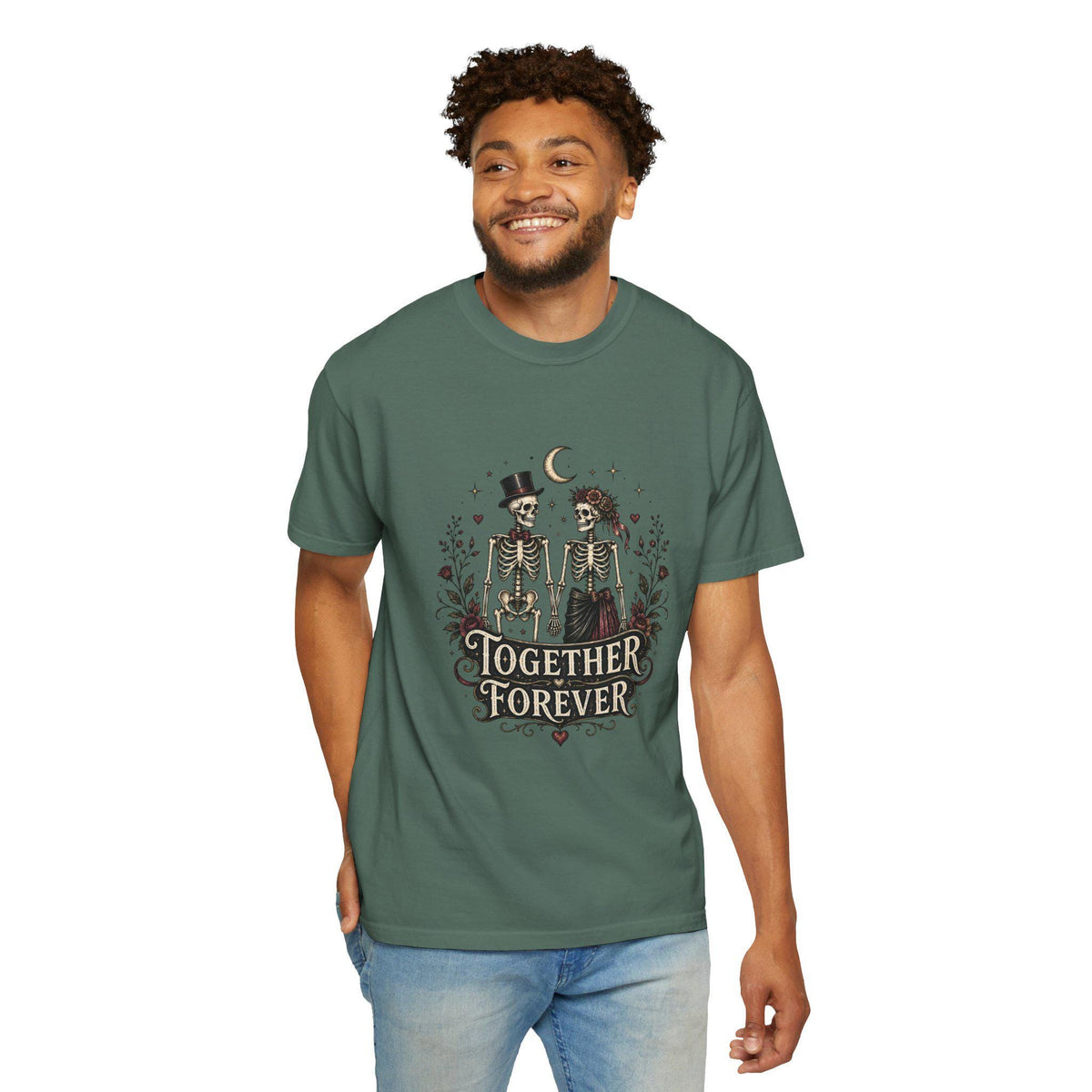 Skeleton Couple Together Forever T-Shirt | Dia de los Muertos Love