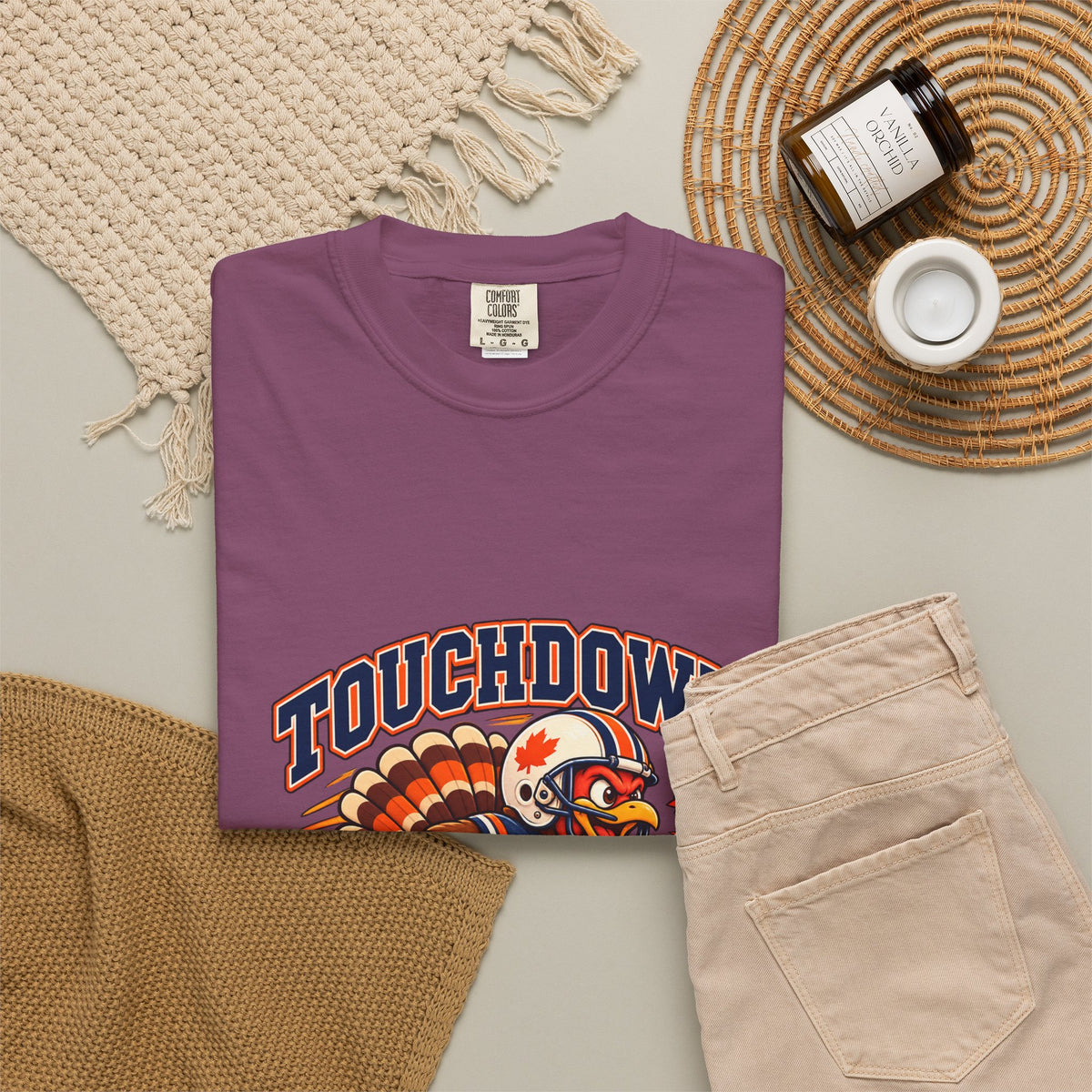 Touchdown Turkey Day T-shirt | Football Turkey Thanksgiving Tee