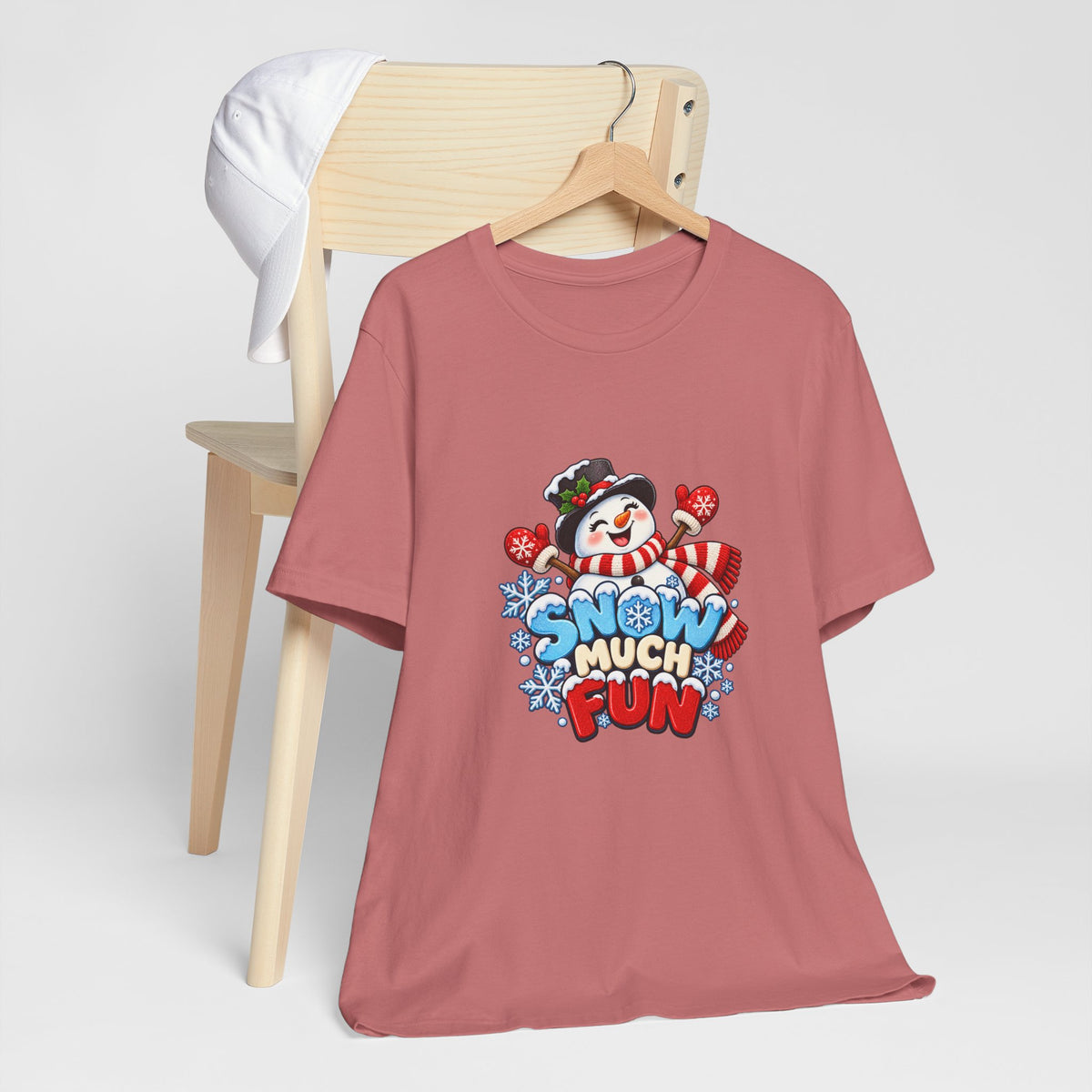 Snow Much Fun T-Shirt – Cute Snowman Holiday Tee