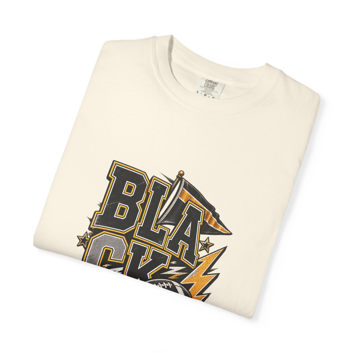 Blackout Lightning Football tee | Graphic T-Shirt, Team Spirit