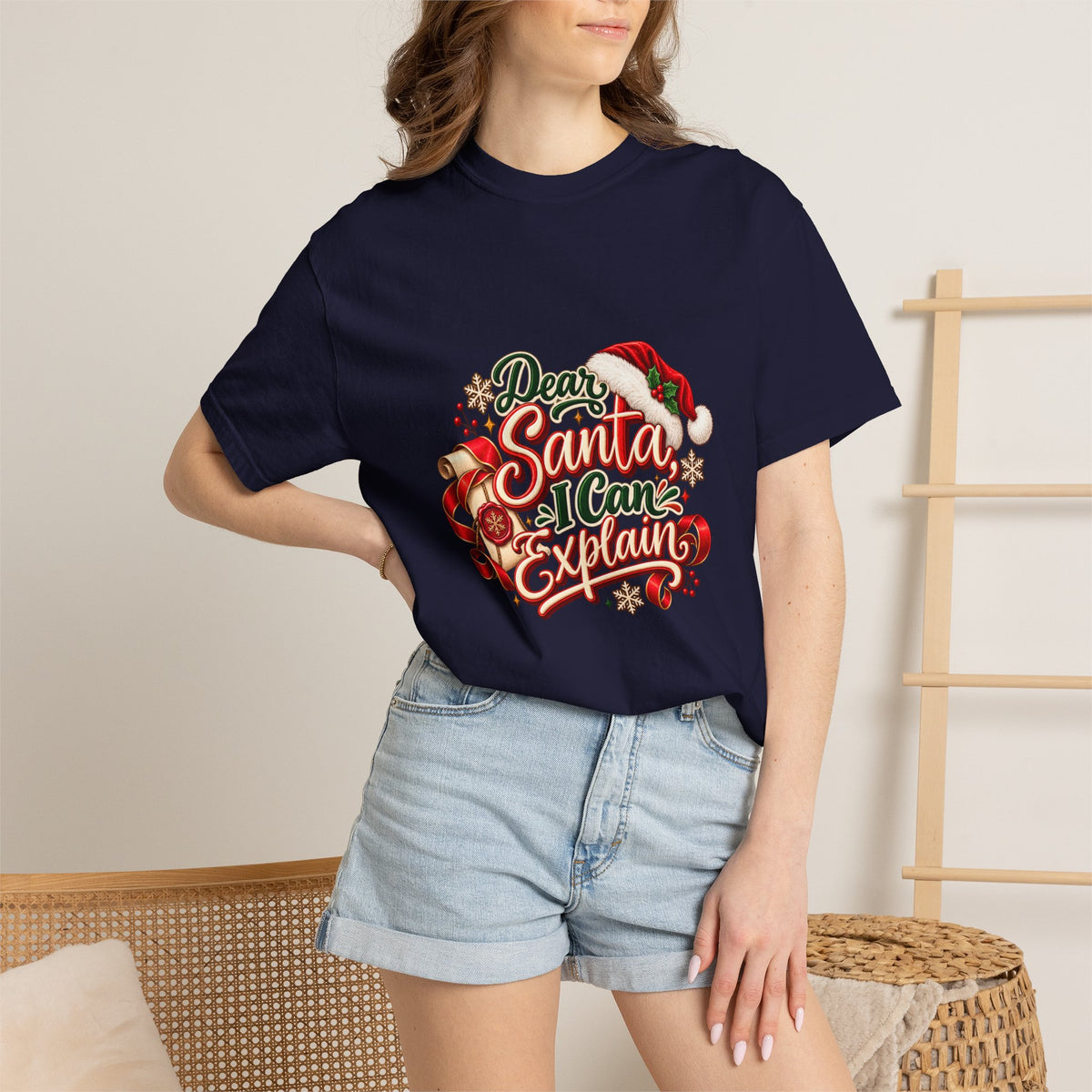 Dear Santa I Can Explain T-Shirt — Funny Christmas Tee