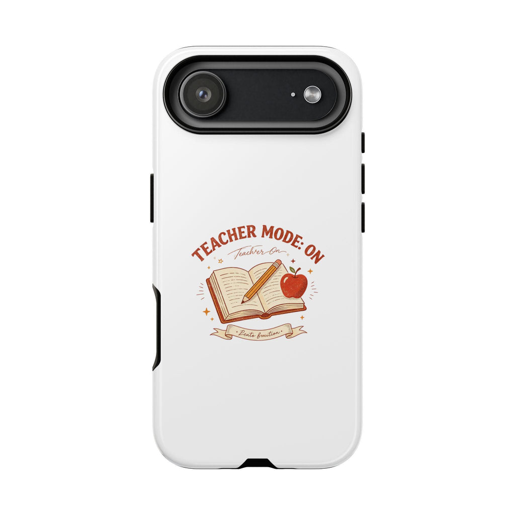 Teacher Mode On Book And Apple Phone Case