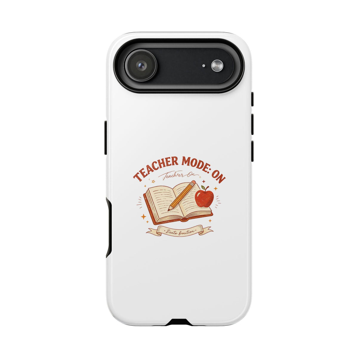 Teacher Mode On Book And Apple Phone Case