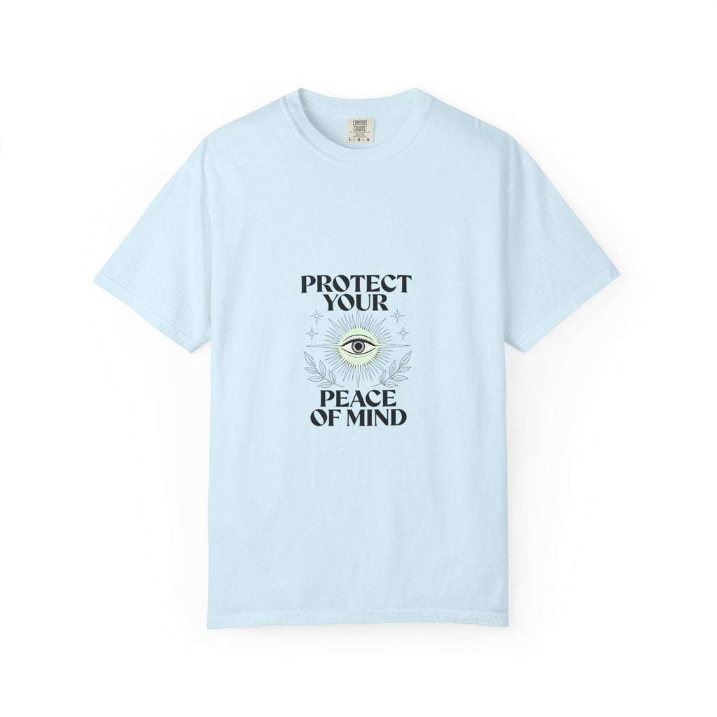 Protect Your Peace of Mind T-Shirt | Eye Illustration Spiritual Tee | Minimalist Third Eye Shirt | Mindful Gift | Yoga Meditation