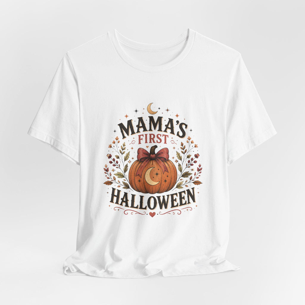Mama's First Halloween T-Shirt | Pumpkin Baby Tee, New Mom Halloween Shirt