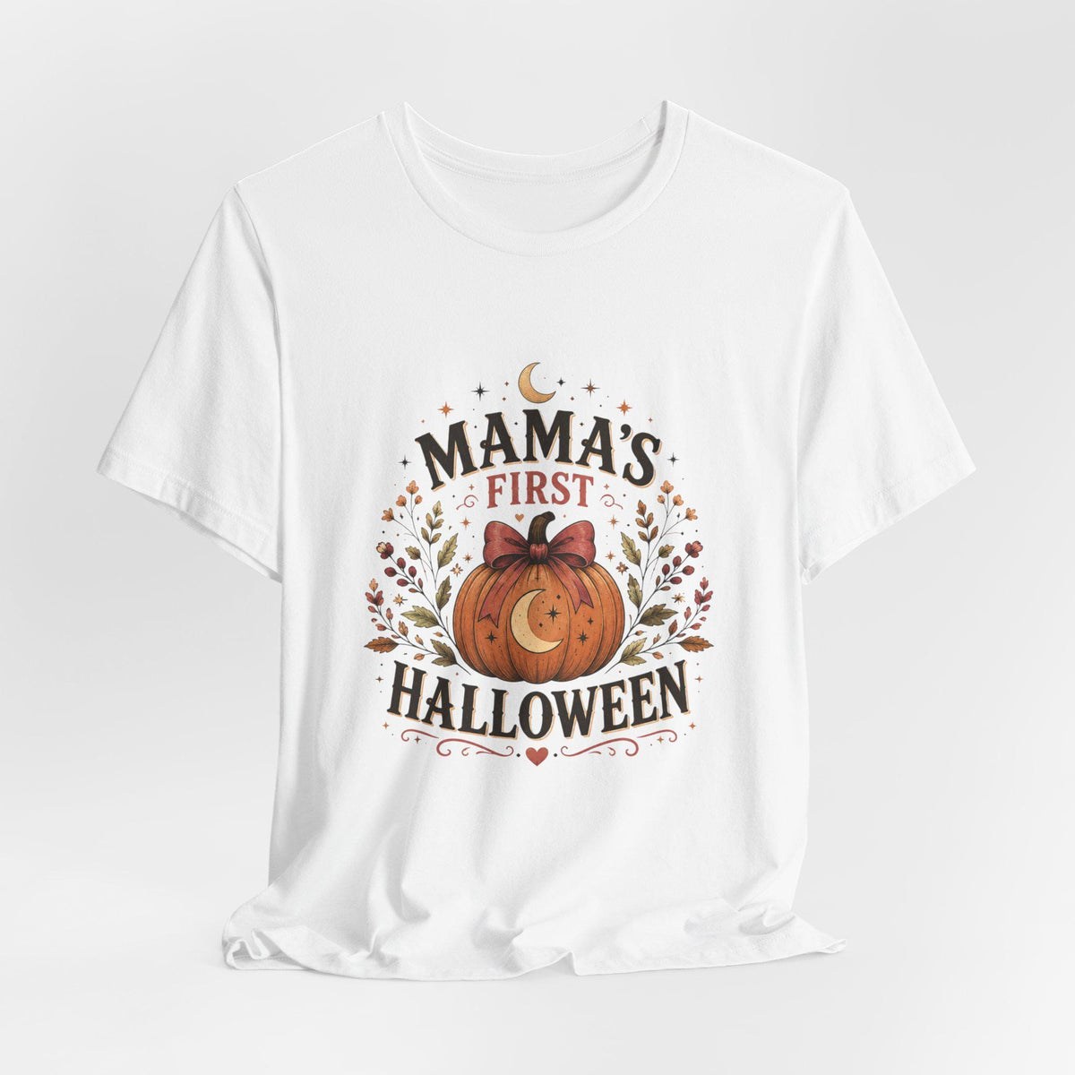 Mama's First Halloween T-Shirt | Pumpkin Baby Tee, New Mom Halloween Shirt